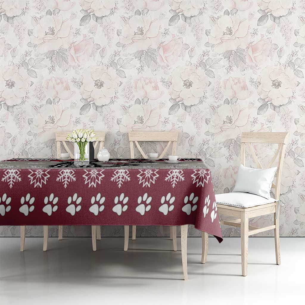 To Best Dog Dad Christmas Design Tablecloth Xmas Holiday Patterns - Wonder Print Shop