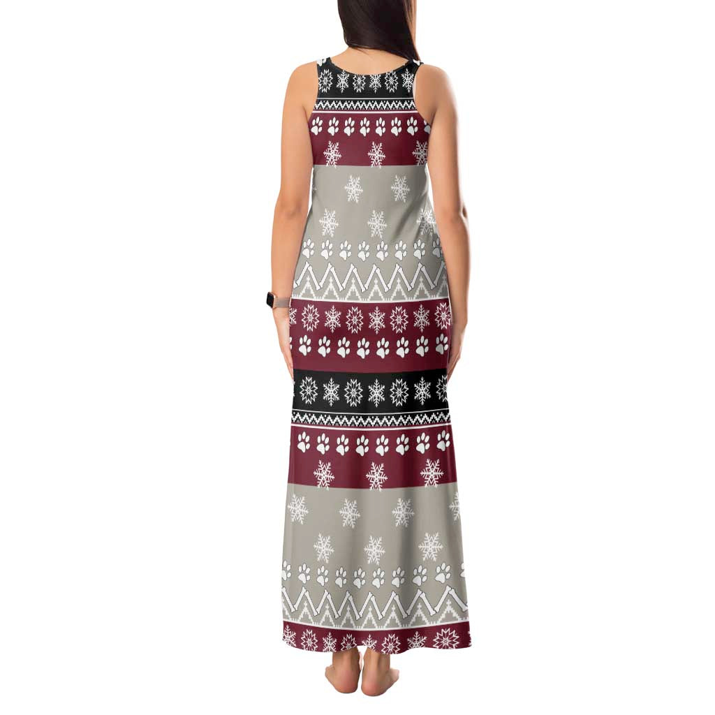 To Best Dog Dad Christmas Design Tank Maxi Dress Xmas Holiday Patterns - Wonder Print Shop