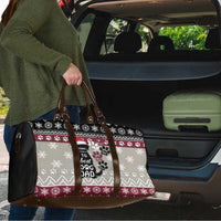 To Best Dog Dad Christmas Design Travel Bag Xmas Holiday Patterns - Wonder Print Shop