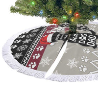 To Best Dog Dad Christmas Design Tree Skirt Xmas Holiday Patterns - Wonder Print Shop