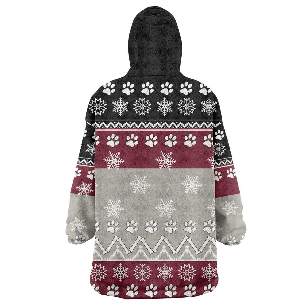 To Best Dog Dad Christmas Design Wearable Blanket Hoodie Xmas Holiday Patterns - Wonder Print Shop