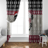 To Best Dog Dad Christmas Design Window Curtain Xmas Holiday Patterns - Wonder Print Shop