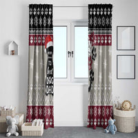 To Best Dog Dad Christmas Design Window Curtain Xmas Holiday Patterns - Wonder Print Shop