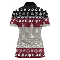 To Best Dog Dad Christmas Design Women Polo Shirt Xmas Holiday Patterns - Wonder Print Shop