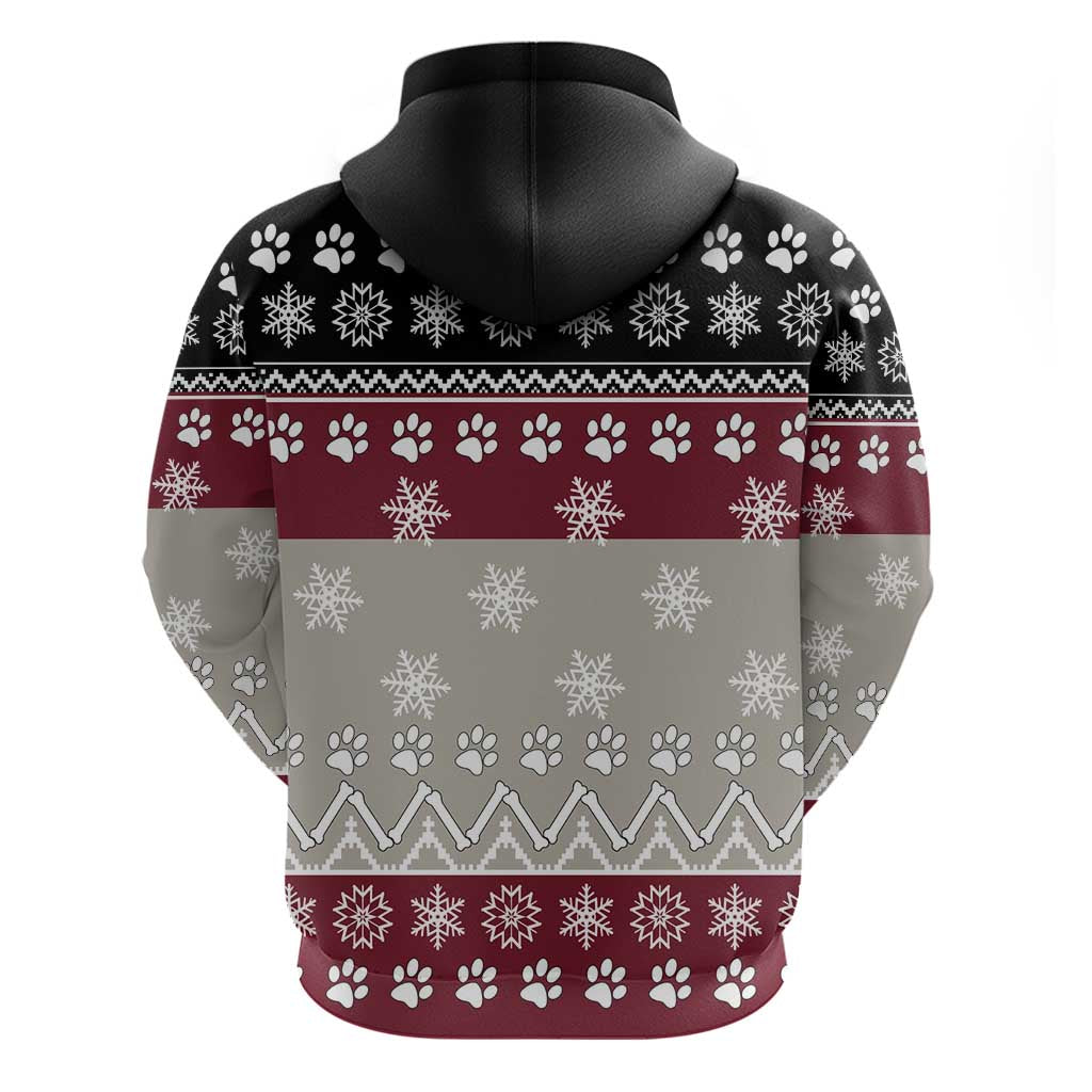 To Best Dog Dad Christmas Design Zip Hoodie Xmas Holiday Patterns - Wonder Print Shop