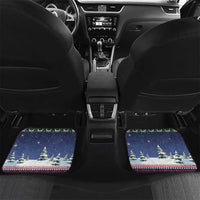 Christmas Alien Pattern with UFO Abduction of Santa Reindeer Snowy Forest Car Mats Xmas Holiday Patterns - Wonder Print Shop