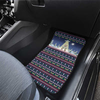 Christmas Alien Pattern with UFO Abduction of Santa Reindeer Snowy Forest Car Mats Xmas Holiday Patterns - Wonder Print Shop