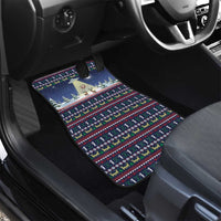 Christmas Alien Pattern with UFO Abduction of Santa Reindeer Snowy Forest Car Mats Xmas Holiday Patterns - Wonder Print Shop