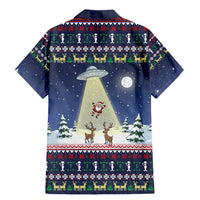Christmas Alien Pattern with UFO Abduction of Santa Reindeer Snowy Forest Family Matching Mermaid Dress and Hawaiian Shirt Xmas Holiday Patterns - Wonder Print Shop