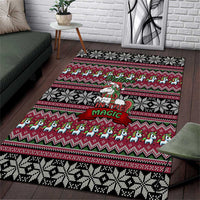 Unicorn Believe In The Magic Christmas Area Rug Xmas Holiday Patterns - Wonder Print Shop