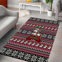 Unicorn Believe In The Magic Christmas Area Rug Xmas Holiday Patterns - Wonder Print Shop