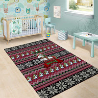 Unicorn Believe In The Magic Christmas Area Rug Xmas Holiday Patterns - Wonder Print Shop