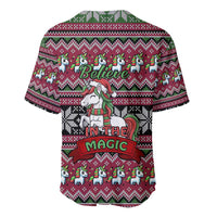 Unicorn Believe In The Magic Christmas Baseball Jersey Xmas Holiday Patterns - Wonder Print Shop