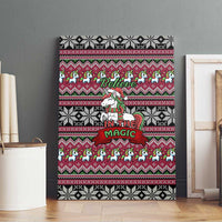 Unicorn Believe In The Magic Christmas Canvas Wall Art Xmas Holiday Patterns - Wonder Print Shop