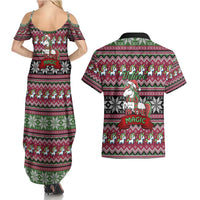 Unicorn Believe In The Magic Christmas Couples Matching Summer Maxi Dress and Hawaiian Shirt Xmas Holiday Patterns - Wonder Print Shop