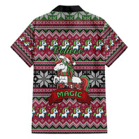 Unicorn Believe In The Magic Christmas Family Matching Off The Shoulder Long Sleeve Dress and Hawaiian Shirt Xmas Holiday Patterns - Wonder Print Shop