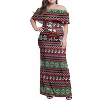 Unicorn Believe In The Magic Christmas Family Matching Off Shoulder Maxi Dress and Hawaiian Shirt Xmas Holiday Patterns - Wonder Print Shop