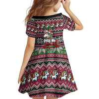 Unicorn Believe In The Magic Christmas Family Matching Off Shoulder Short Dress and Hawaiian Shirt Xmas Holiday Patterns - Wonder Print Shop