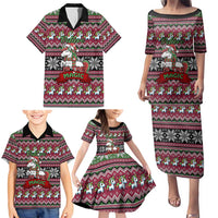 Unicorn Believe In The Magic Christmas Family Matching Puletasi and Hawaiian Shirt Xmas Holiday Patterns - Wonder Print Shop