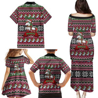 Unicorn Believe In The Magic Christmas Family Matching Puletasi and Hawaiian Shirt Xmas Holiday Patterns - Wonder Print Shop