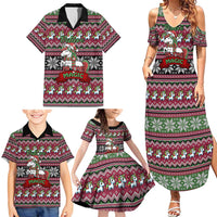 Unicorn Believe In The Magic Christmas Family Matching Summer Maxi Dress and Hawaiian Shirt Xmas Holiday Patterns - Wonder Print Shop