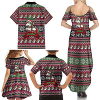 Unicorn Believe In The Magic Christmas Family Matching Summer Maxi Dress and Hawaiian Shirt Xmas Holiday Patterns - Wonder Print Shop