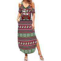Unicorn Believe In The Magic Christmas Family Matching Summer Maxi Dress and Hawaiian Shirt Xmas Holiday Patterns - Wonder Print Shop
