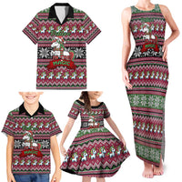Unicorn Believe In The Magic Christmas Family Matching Tank Maxi Dress and Hawaiian Shirt Xmas Holiday Patterns - Wonder Print Shop