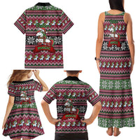 Unicorn Believe In The Magic Christmas Family Matching Tank Maxi Dress and Hawaiian Shirt Xmas Holiday Patterns - Wonder Print Shop
