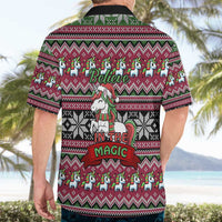 Unicorn Believe In The Magic Christmas Hawaiian Shirt Xmas Holiday Patterns - Wonder Print Shop
