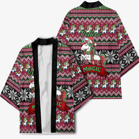 Unicorn Believe In The Magic Christmas Kimono Xmas Holiday Patterns - Wonder Print Shop
