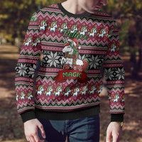 Unicorn Believe In The Magic Christmas Ugly Christmas Sweater Xmas Holiday Patterns - Wonder Print Shop