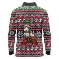 Unicorn Believe In The Magic Christmas Long Sleeve Polo Shirt Xmas Holiday Patterns - Wonder Print Shop