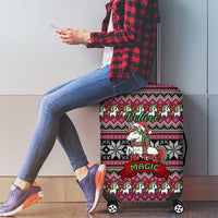 Unicorn Believe In The Magic Christmas Luggage Cover Xmas Holiday Patterns - Wonder Print Shop