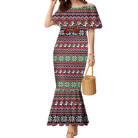 Unicorn Believe In The Magic Christmas Mermaid Dress Xmas Holiday Patterns - Wonder Print Shop