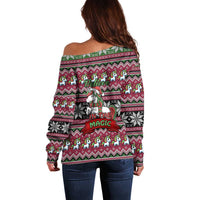 Unicorn Believe In The Magic Christmas Off Shoulder Sweater Xmas Holiday Patterns - Wonder Print Shop