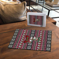 Unicorn Believe In The Magic Christmas Puzzle Xmas Holiday Patterns - Wonder Print Shop