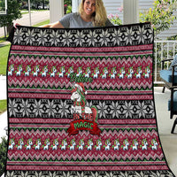 Unicorn Believe In The Magic Christmas Quilt Xmas Holiday Patterns - Wonder Print Shop