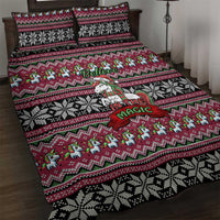 Unicorn Believe In The Magic Christmas Quilt Bed Set Xmas Holiday Patterns - Wonder Print Shop