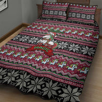 Unicorn Believe In The Magic Christmas Quilt Bed Set Xmas Holiday Patterns - Wonder Print Shop