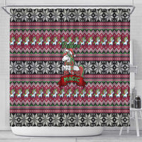 Unicorn Believe In The Magic Christmas Shower Curtain Xmas Holiday Patterns - Wonder Print Shop