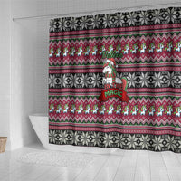 Unicorn Believe In The Magic Christmas Shower Curtain Xmas Holiday Patterns - Wonder Print Shop
