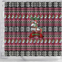 Unicorn Believe In The Magic Christmas Shower Curtain Xmas Holiday Patterns - Wonder Print Shop