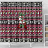 Unicorn Believe In The Magic Christmas Shower Curtain Xmas Holiday Patterns - Wonder Print Shop