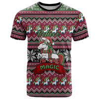 Unicorn Believe In The Magic Christmas T Shirt Xmas Holiday Patterns - Wonder Print Shop