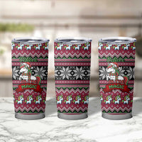 Unicorn Believe In The Magic Christmas Tumbler Cup Xmas Holiday Patterns - Wonder Print Shop