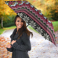 Unicorn Believe In The Magic Christmas Umbrella Xmas Holiday Patterns - Wonder Print Shop