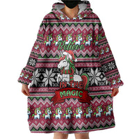 Unicorn Believe In The Magic Christmas Wearable Blanket Hoodie Xmas Holiday Patterns - Wonder Print Shop
