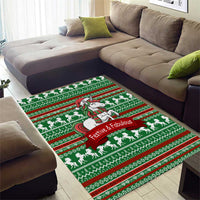 Unicorn Festive Fabulous Christmas Area Rug Xmas Holiday Patterns - Wonder Print Shop