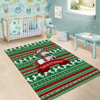 Unicorn Festive Fabulous Christmas Area Rug Xmas Holiday Patterns - Wonder Print Shop